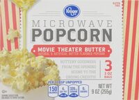 Movie theater butter microwave popcorn count