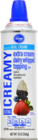 Extra creamy dairy whipped topping