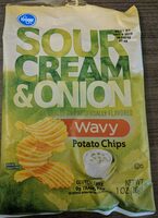Sour Cream & Onion wavy flavored potato chips