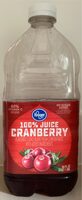 No sugar added 100% juice cranberry flavored