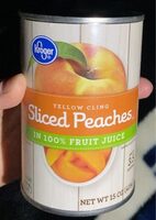 Yellow cling sliced peaches
