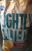 Lightly salted wavy potato chips