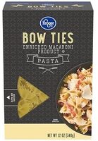 Bow ties enriched macaroni product