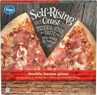 Self rising crust double bacon pizza