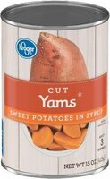 Cut yams in syrup