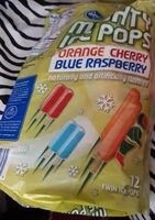 Mighty Ice Pops Orange Cherry Blue Raspberry
