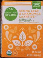 Simple truth organic senna leaf chamomile laxative