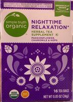 Nighttime Relaxation Herbal Tea Supplement