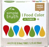 Natural food color tubes