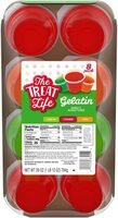 Flavored gelatin cups