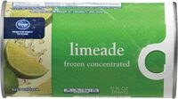 Frozen limeade concentrate
