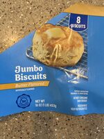 Butter flavored jumbo biscuits count