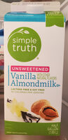 Unsweetened vanilla almondmilk, vanilla