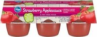 Strawberry applesauce cups