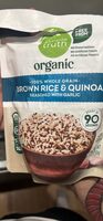 Brown Rice & Quinoa Seasoned With Garlic