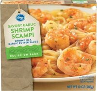 Savory garlic shrimp scampi