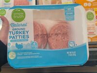 Natural ground turkey patties