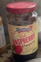 Foodtown red raspberry real fruit