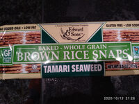 Tamari Seaweed Brown Rice Snaps