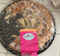 Bake shop golden brown flaky butter pecan danish