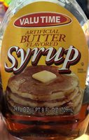 Natural And Artificial Butter Flavored Syrtup