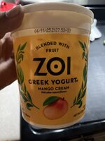 Zoi Greek Yogurt Mango Cream