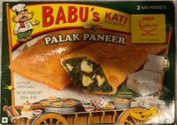 Babu Kati Pockets Palak Paneer