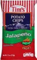 Cascade style potato chips