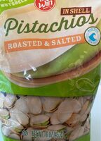 Pistachios in shell roasted and salted