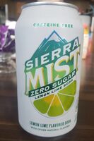 Sierra Mist zero sugar lemon lime soda