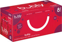 Cranberry sparkling water
