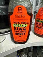 100% Pure Organic Raw & Unfiltered Honey
