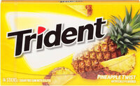 Pineapple twist sugar free chewing gum