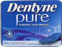 Pure mint with herbal accents sugar free gum