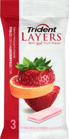 Layers wild strawberry & tangy citrus sugar free gum