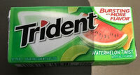 Trident gum, watermelon twist, sugar free
