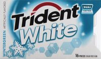 White wintergreen sugar free gum