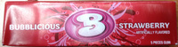 Strawberry flavor bubble gum