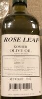 Rosa leaf kosher olive oil