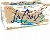 Natural coconut flavored sparkling water, coconut