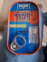Nixe mackerel fillets in tomato sauce