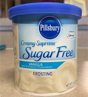 Creamy supreme sugar-free vanilla frosting