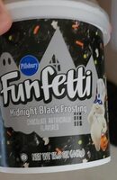 Funfetti Midnight Black Frosting