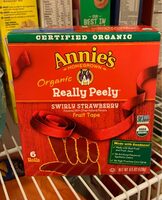 Organic Strawberry Really Peely Fruit Tape 6 Count