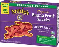 Annies organic berry patch bunny fruit snacks
