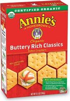 Annies organic buttery rich classic baked snack crackers