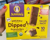Dipped chocolate chip granola bars