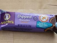 Organic dipped granola bars caramel