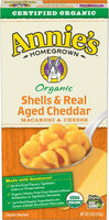 Macaroni and cheese shells aged