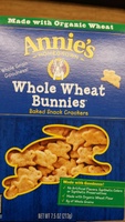 Annie's Whole Wheat Bunnies Baked Snack Crackers, Made with Organic Wheat